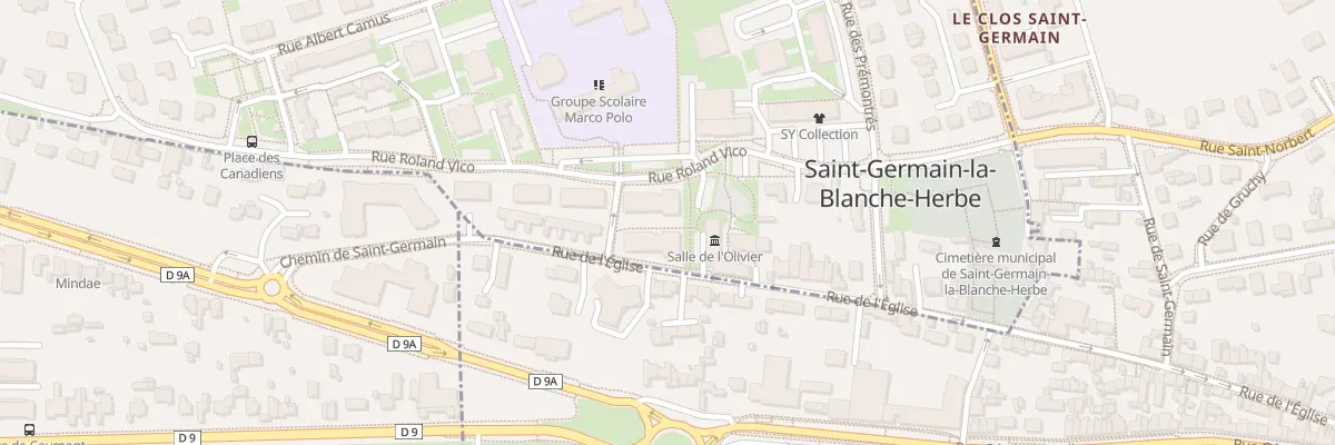 Plan du 1 Rue de l’Octroi à Saint-Germain-la-Blanche-Herbe