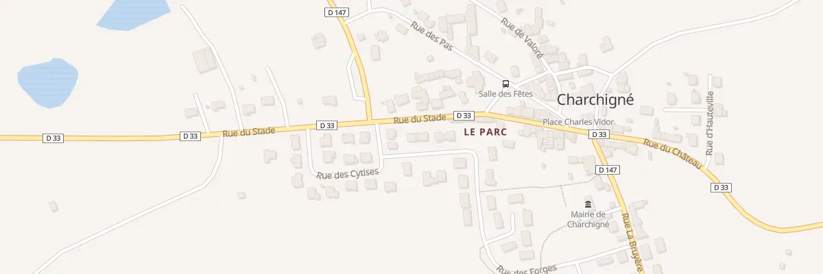 Plan du 1 Rue du Parc à Charchigné