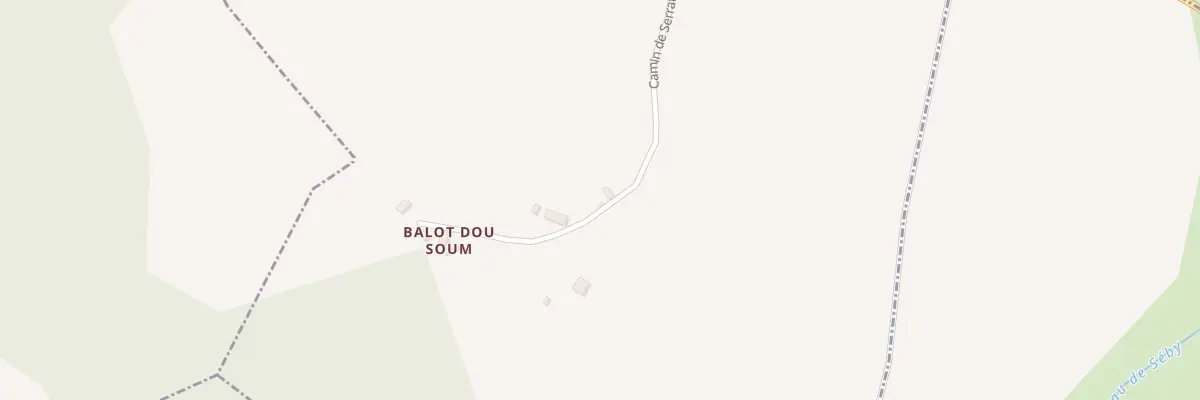 Plan du 40 Camin de Serrat à Mialos