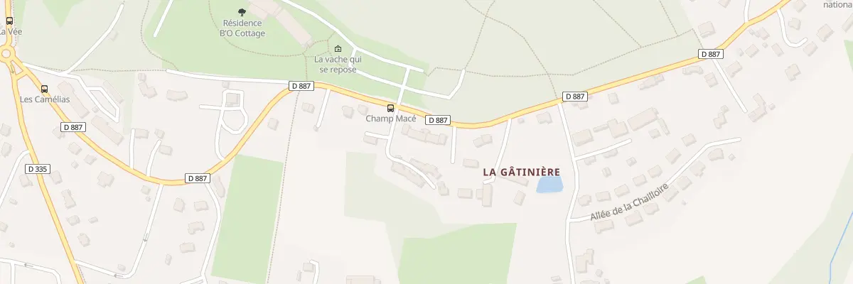 Plan du 15 Bd de la Gatiniére à Bagnoles de l’Orne Normandie