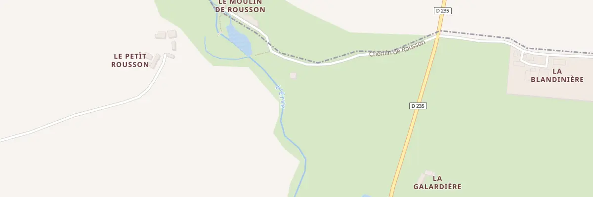 Plan du 1 Che du Moulin de Rousson à Val-du-Maine