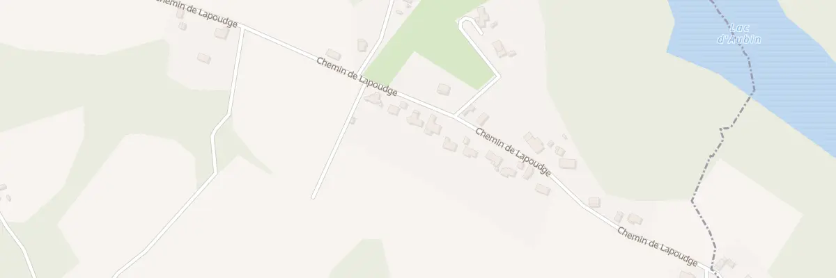 Plan du 769 Che de Lapoudge à Aubin