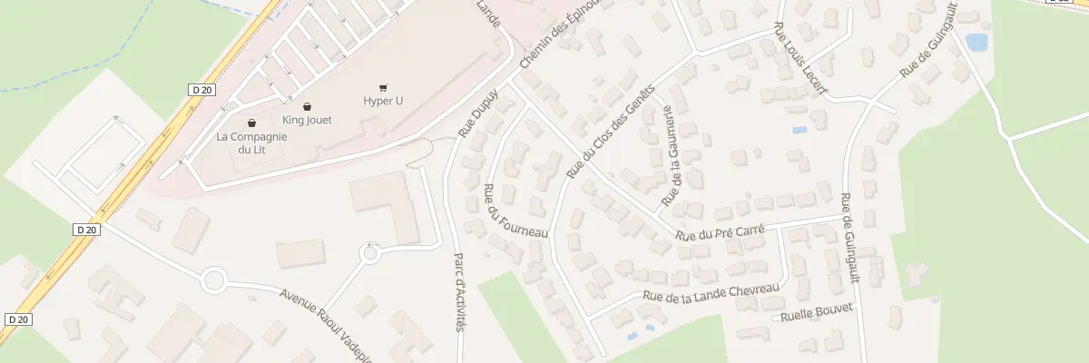Plan du 12 Rue du Clos des Genêts à Évron