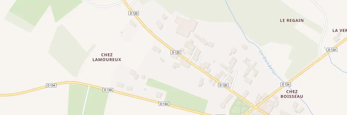 Plan du 5144 Chez Lamoureux Sud à Authon-Ébéon