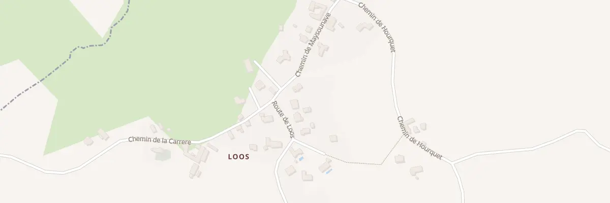 Plan du 840 Rte de Loos à Caubios-Loos