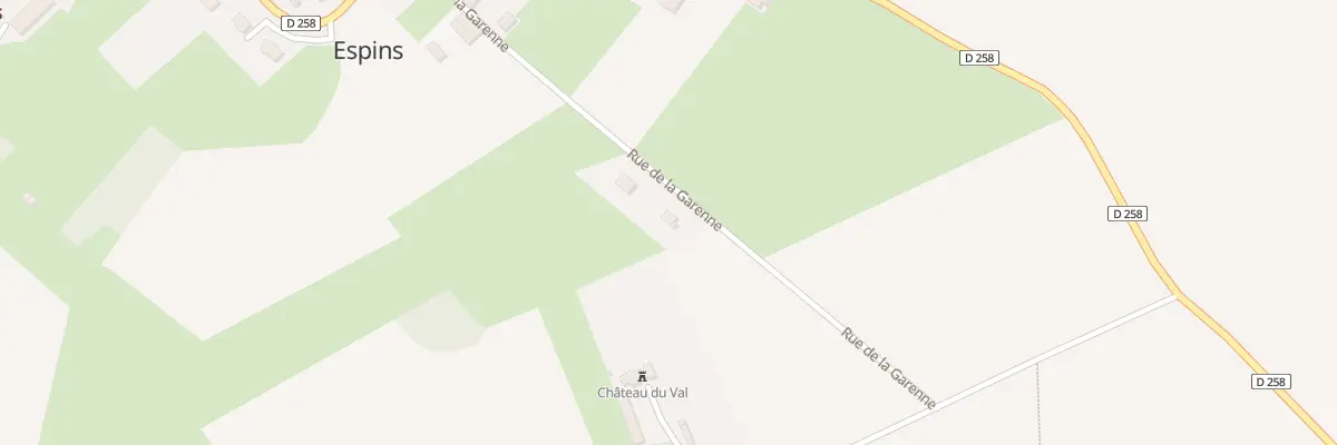 Plan du 12 Rue de la Garenne à Espins