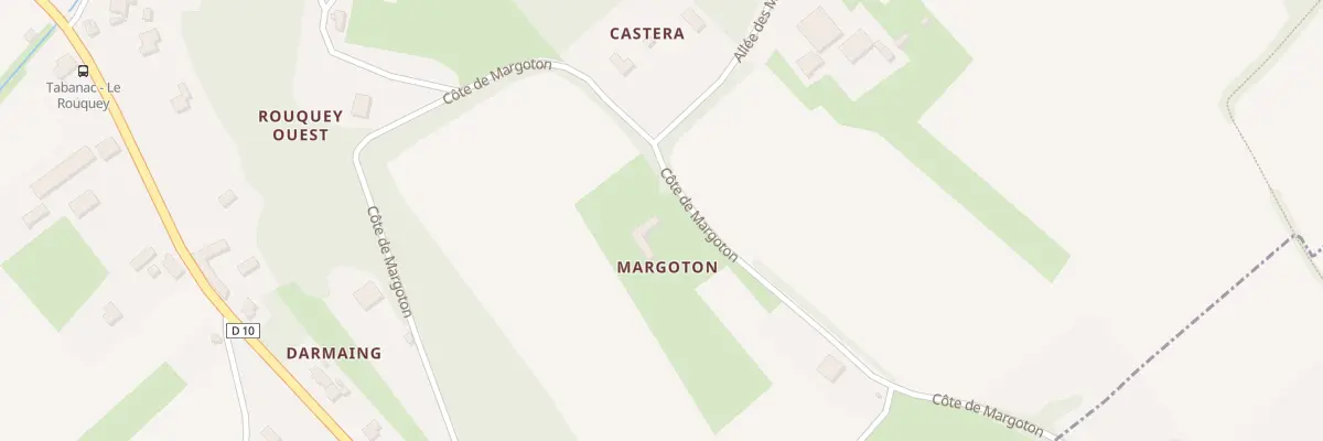 Plan du 191 Côte de Margoton à Tabanac