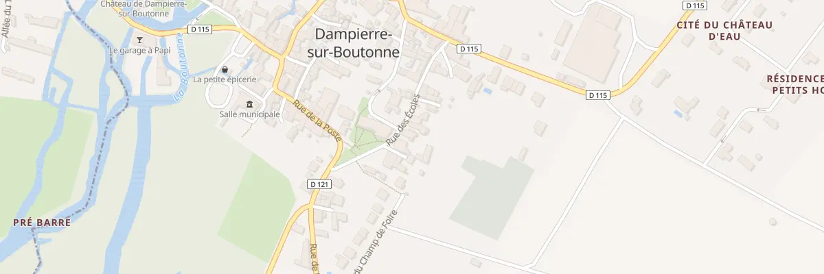 Plan du 10 Rue des Ecoles à Dampierre-sur-Boutonne