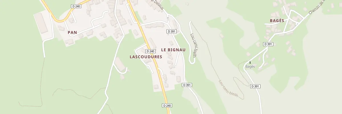 Plan du 5022 Le Bignau à Béost