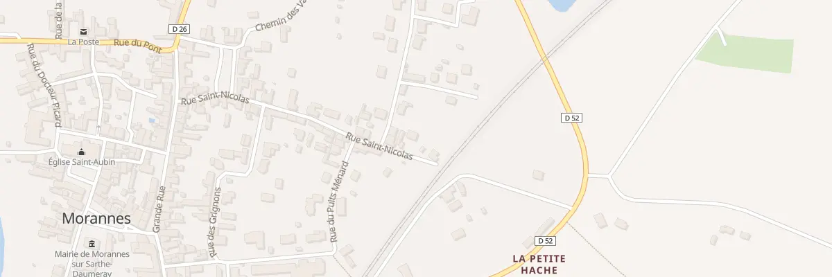 Plan du 21 Rue Saint-nicolas à Morannes sur Sarthe-Daumeray