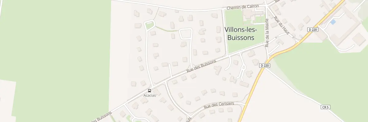 Plan du 1 Rue des Genêts à Villons-les-Buissons
