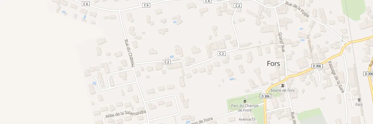 Plan du 28 Rue de la Chamerie à Fors
