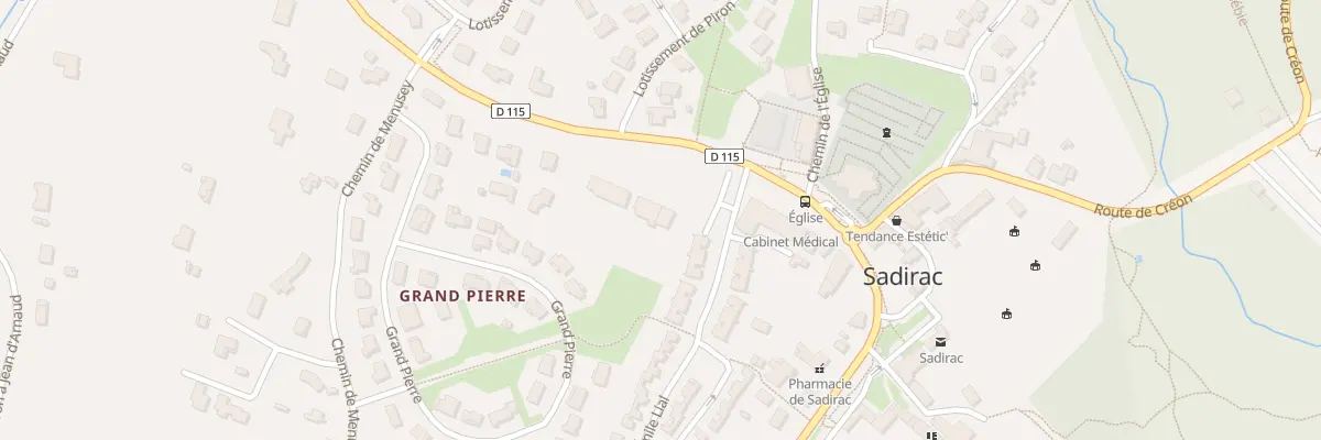 Plan du 12 Rte de Lignan à Sadirac