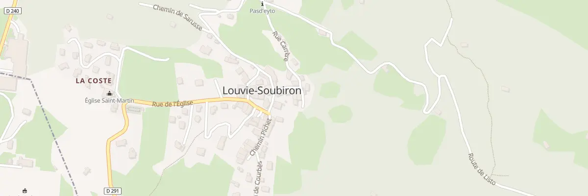 Plan du 5044 Village à Louvie-Soubiron