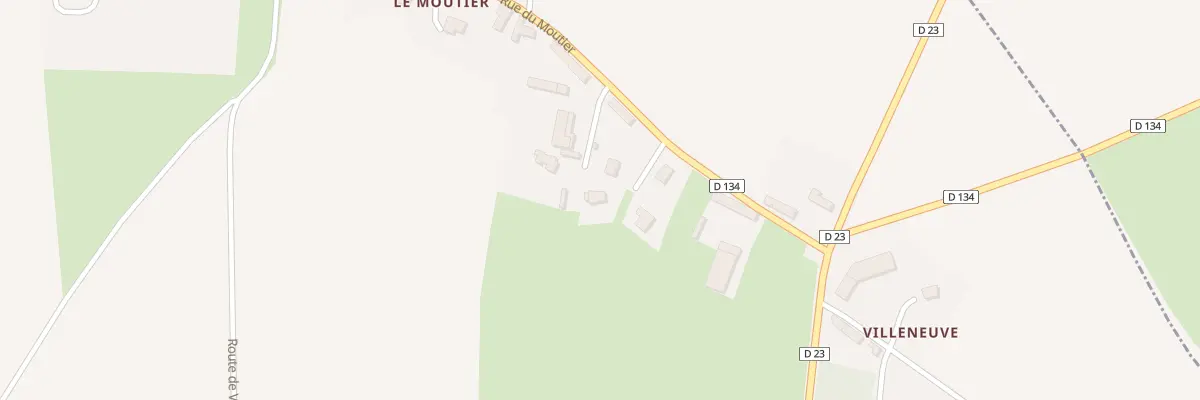 Plan du 360 Rue du Moutier à Donnay