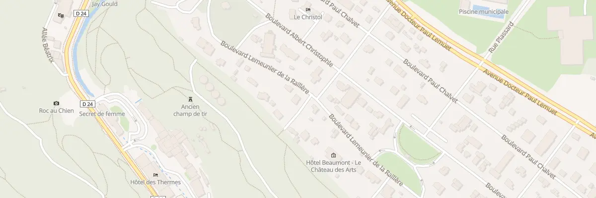 Plan du 14 Bd Lemeunier de la Raillere à Bagnoles de l’Orne Normandie