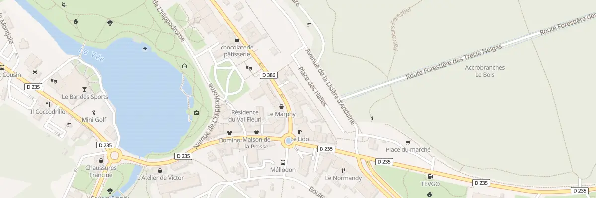 Plan du 16 Av du Docteur Poulain à Bagnoles de l’Orne Normandie