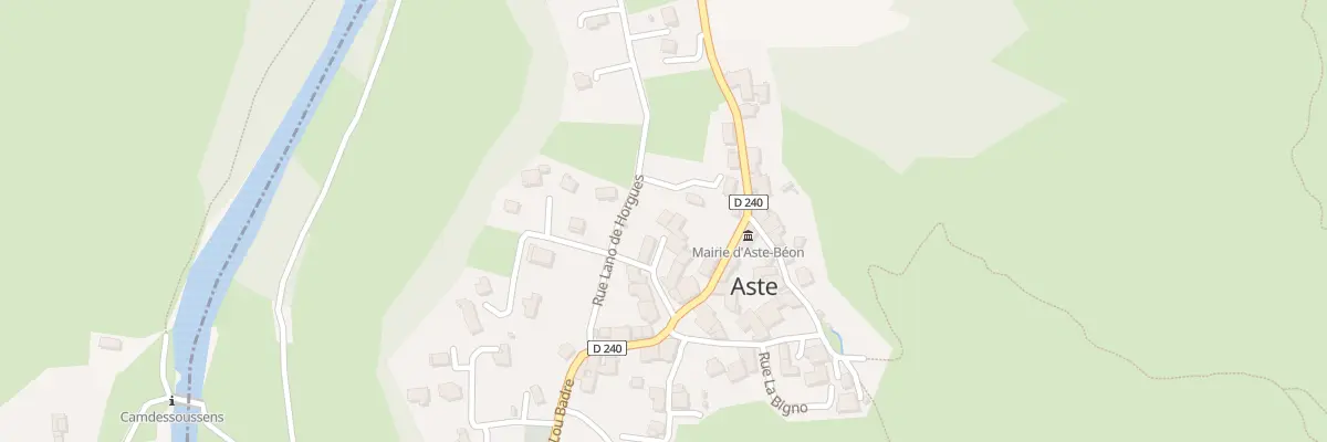 Plan du 75 Rue Lou Bourguet à Aste-Béon
