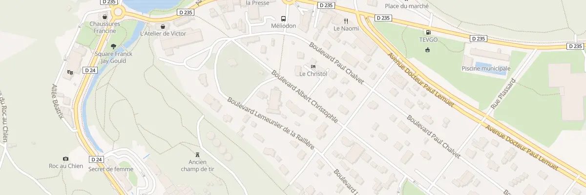 Plan du 1 Bd Lemeunier de la Raillere à Bagnoles de l’Orne Normandie