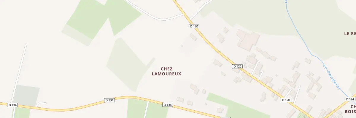 Plan du 5210 Chez Lamoureux à Authon-Ébéon