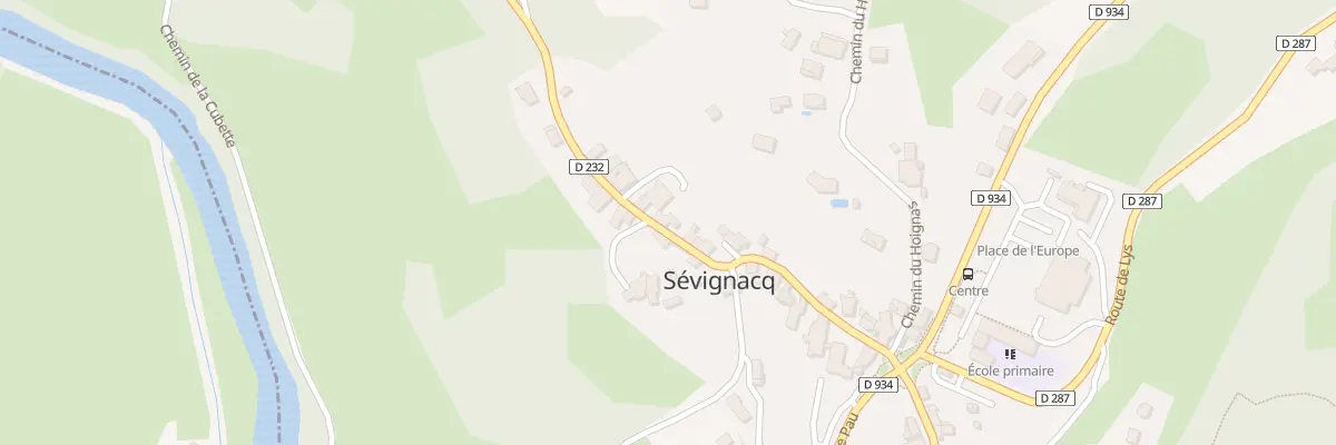 Plan du 220 Rte de Bescat à Sévignacq-Meyracq