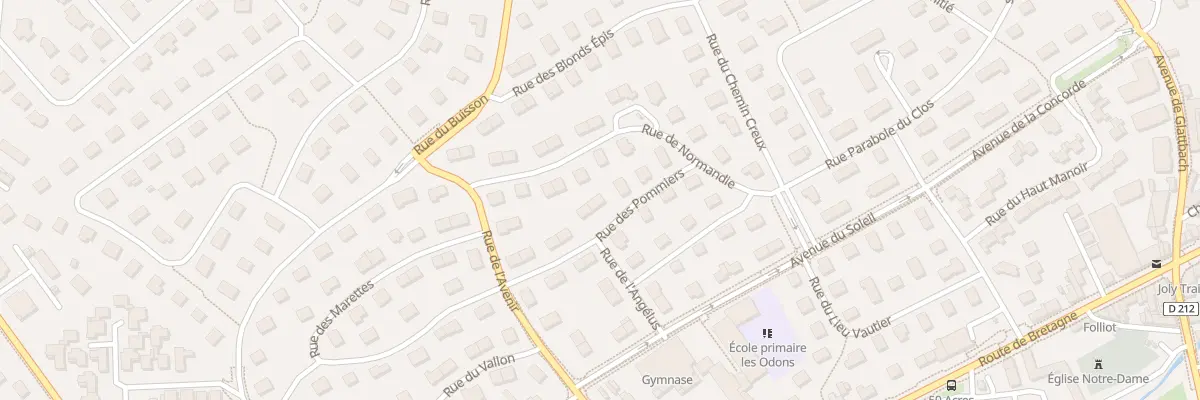 Plan du 6 Rue des Pommiers à Bretteville-sur-Odon
