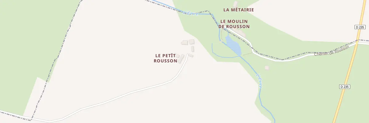 Plan du 1 Le Petit Rousson à Val-du-Maine