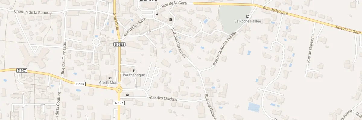 Plan du 80 Rue des Garennes à Échiré