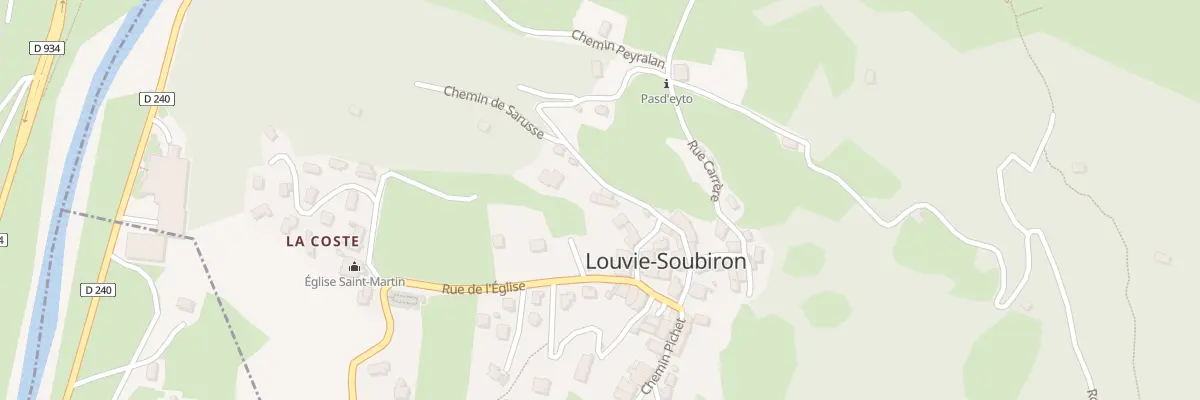 Plan du 5033 Village à Louvie-Soubiron