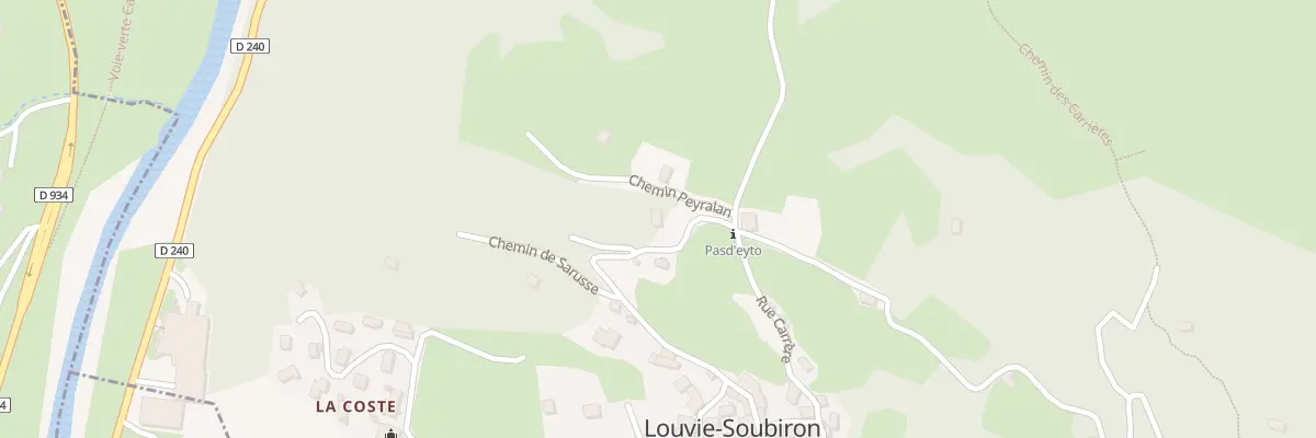 Plan du 5037 Village à Louvie-Soubiron