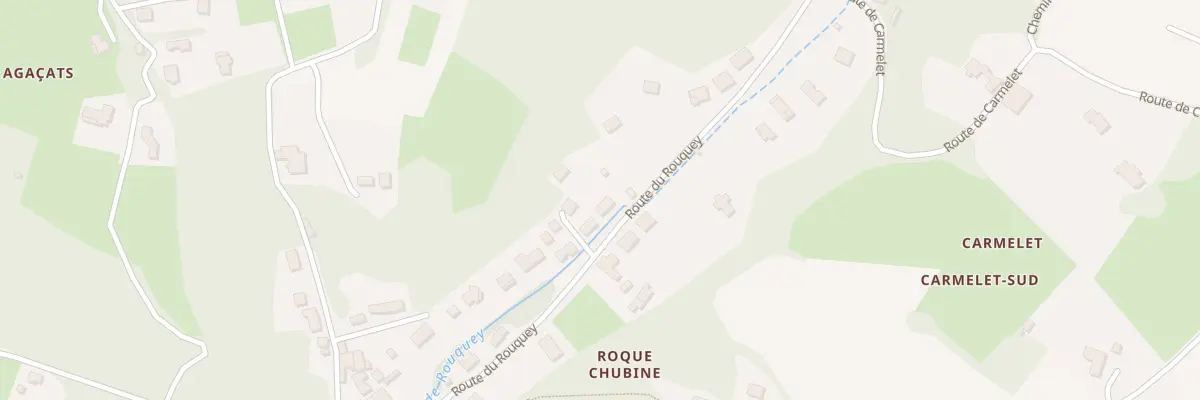 Plan du 268 Rte du Rouquey à Tabanac
