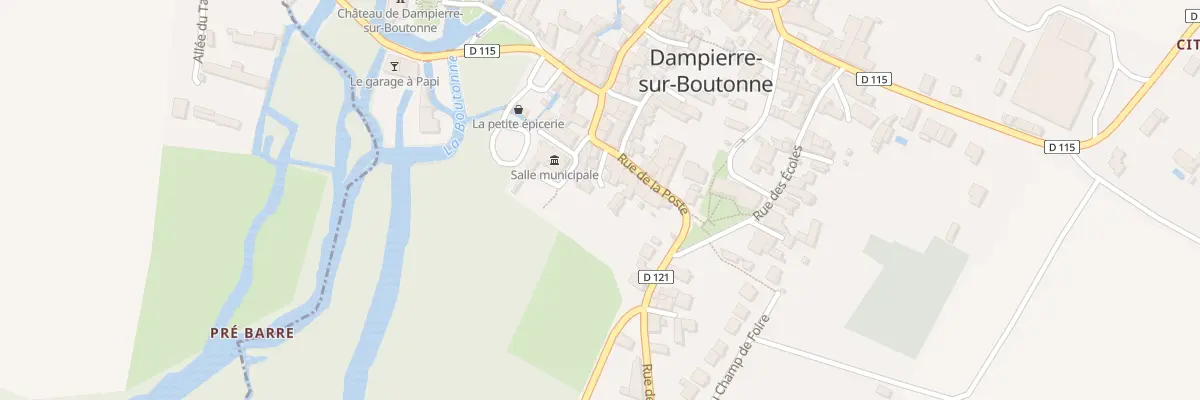 Plan du 10 Rue de la Poste à Dampierre-sur-Boutonne