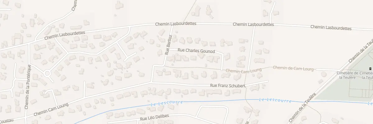 Plan du 6 Rue Charles Gounod à Lescar