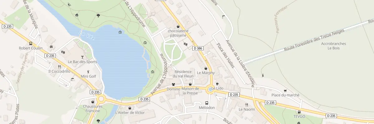 Plan du 23 Av du Docteur Poulain à Bagnoles de l’Orne Normandie