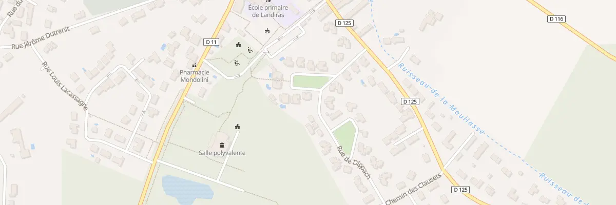 Plan du 557 Larrameye à Landiras