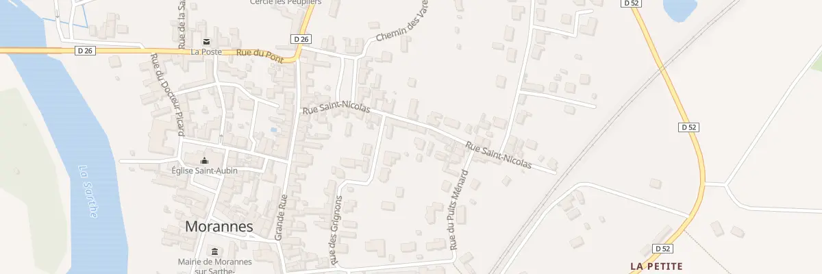 Plan du 20 Rue Saint-nicolas à Morannes sur Sarthe-Daumeray