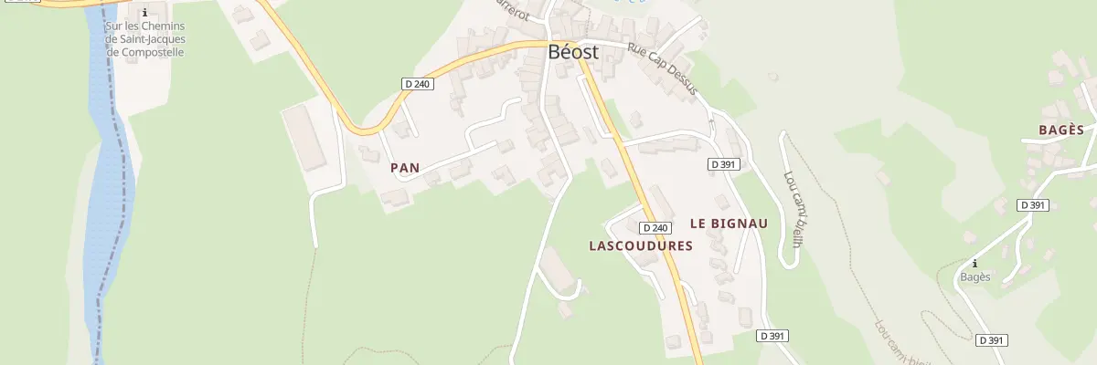 Plan du 5043 Village à Béost