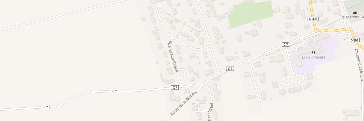 Plan du 50 Rue du Nombreuil à Fors