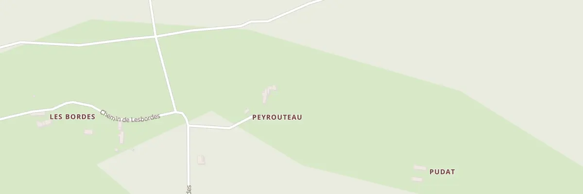 Plan du 1 Peyrouteau à Balizac