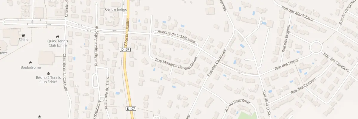 Plan du 90 Rue Madame de Maintenon à Échiré