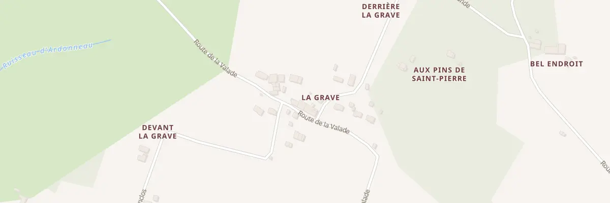 Plan du 15 La Grave à Saint-Mariens
