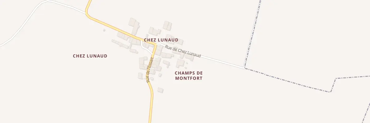 Plan du 38 Rue de Chez Lunaud à Villars-les-Bois
