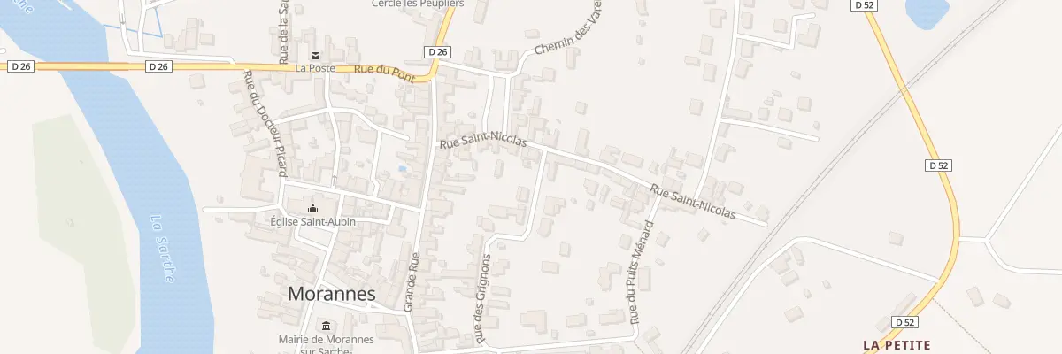 Plan du 14 Rue Saint-nicolas à Morannes sur Sarthe-Daumeray