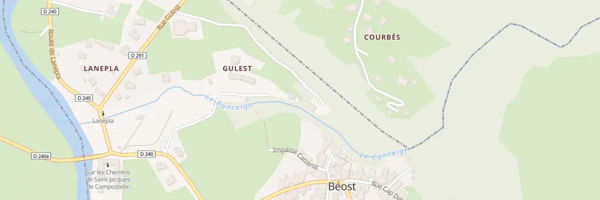Plan du 5078 Gulest à Béost