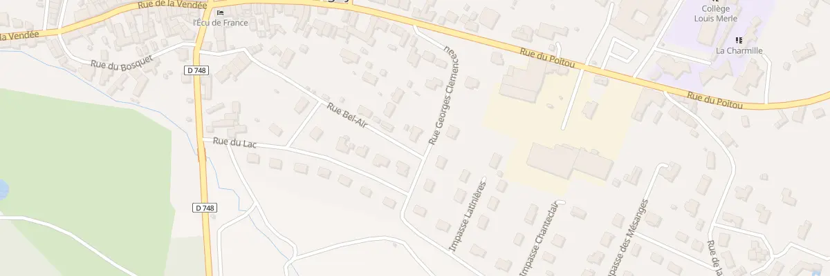 Plan du 4B Rue Georges Clémenceau à Secondigny
