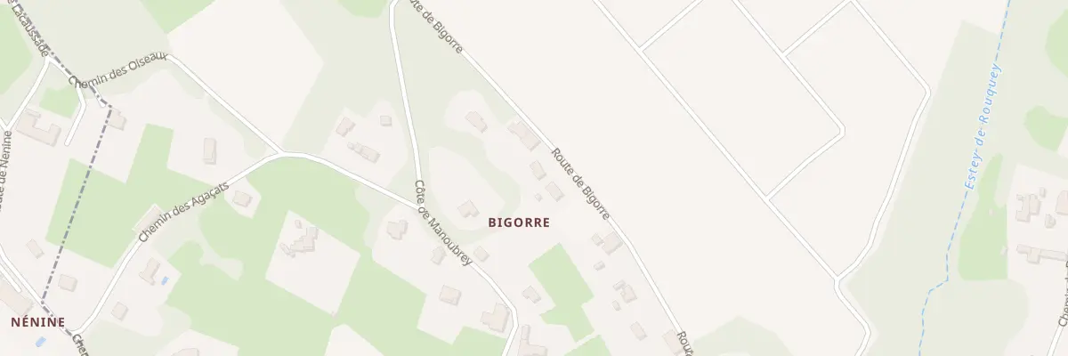 Plan du 401 Rte de Bigorre à Tabanac
