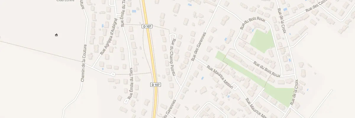 Plan du 90 Rue du Champ Pointu à Échiré