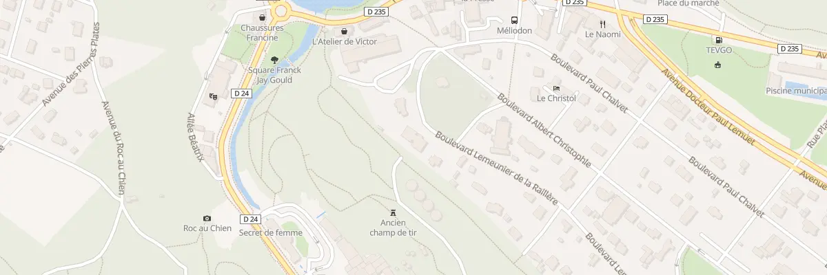 Plan du 2B Bd Lemeunier de la Raillere à Bagnoles de l’Orne Normandie