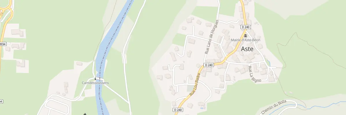 Plan du 172 Rue la Couduro à Aste-Béon
