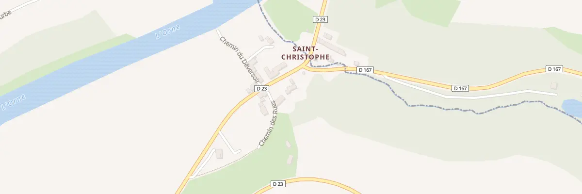 Plan du 1 Che des Rues à Pont-d’Ouilly
